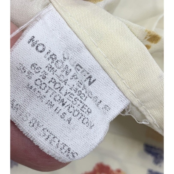 Vintage Fine Arts Stevens Museum of Folk Art Queen Flat Sheet 2 Std Pillowcases - Picture 7 of 7